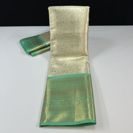 MARBLE BROCADE WHITE X SEA GREEN