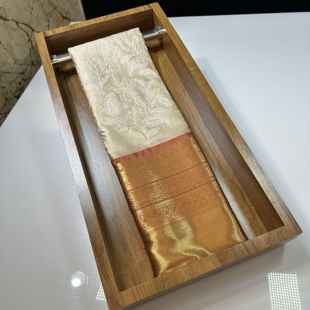 CHIKANKARI JAAL RUST BORDER