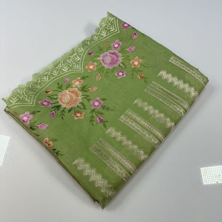 OLIVE GREEN SCALLOP